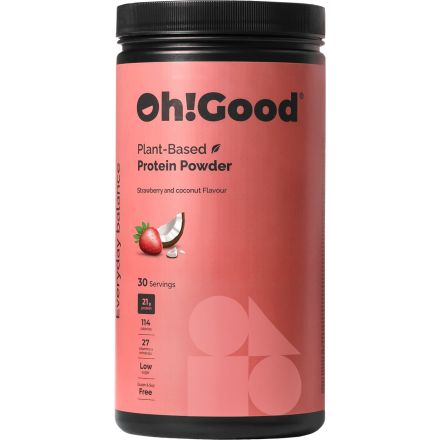 Oh!Good PROTEIN POWDER Растителен протеин с вкус ягода и кокос, 0,900 кг