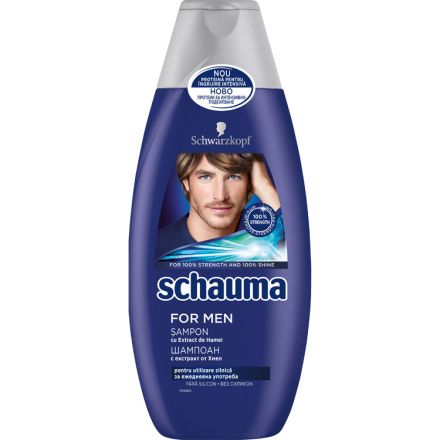 SCHAUMA  FOR MEN Мъжки шампоан, 400 мл.