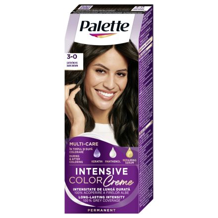 PALETTE INTENSIVE COLOR CREME Боя за коса 3-0 (N2) Dark Brown 