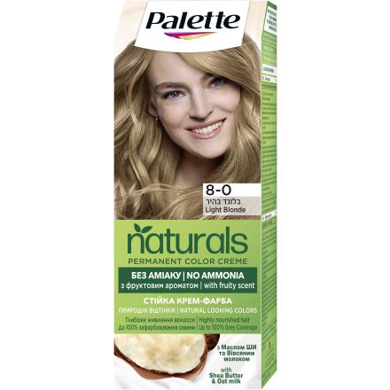 PALETTE NATURALS Боя за коса 8-0 Light Blonde