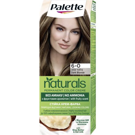 PALETTE NATURALS Боя за коса 6-0 Dark Blonde