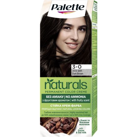 PALETTE NATURALS Боя за коса 3-0 Dark Brown