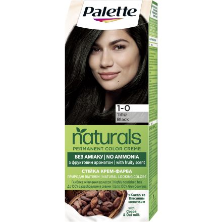 PALETTE NATURALS Боя за коса 1-0 Black