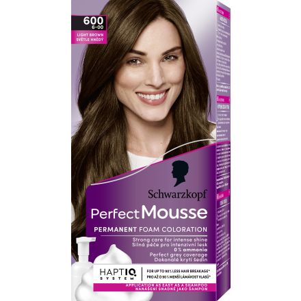 SCHWARZKOPF PERFECT MOUSSE Мус боя за коса 600 Light brown