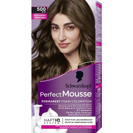 SCHWARZKOPF PERFECT MOUSSE Мус боя за коса 500 Medium brown