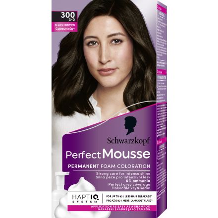 SCHWARZKOPF PERFECT MOUSSE Мус боя за коса 300 Black brown 