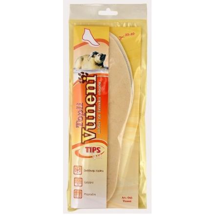 TIPS Стелки за обувки вълнени номер 35-40, 1 чифт