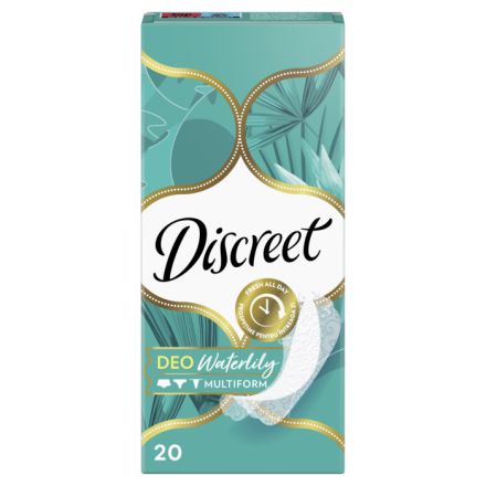 DISCREET DEO WATERLILY Ежедневни превръзки,20 бр