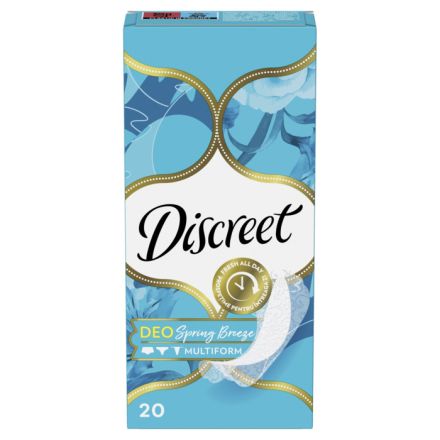 DISCREET DEO SPRING BREEZE Ежедневни превръзки,20 бр
