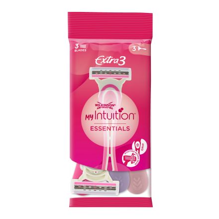 EXTRA 3 ESSENTIALS BEAUTY Дамска еднократна самобръсначка, 3 бр./оп.