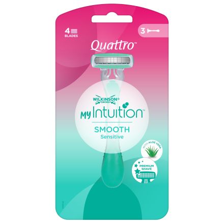 WILKINSON MY INTUITION SMOOTH SENSITIVE Дамска самобръсначка, 3 бр