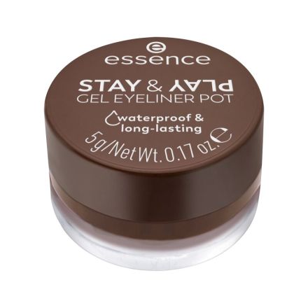 ESSENCE STAY & PLAY GEL EYELINER POT Очна линия гел 02