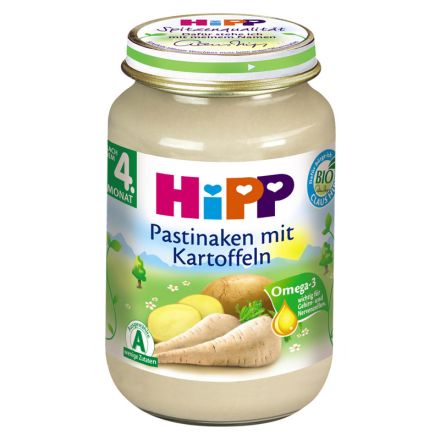 HIPP BIO Пюре пащърнак с картофи 4170, 190 гр 