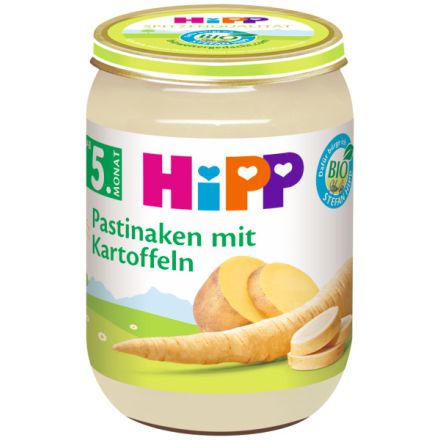 HIPP BIO Пюре пащърнак с картофи 4170, 190 гр 