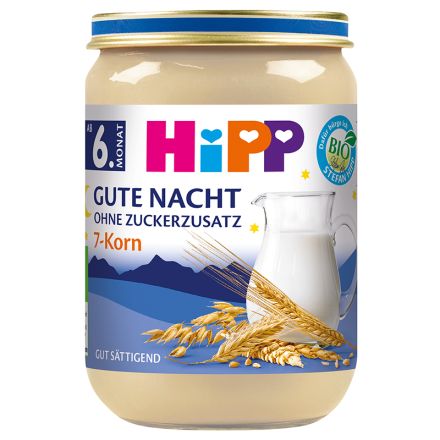 HIPP Био млечна каша "лека нощ" 7 зърна 5516 190 г