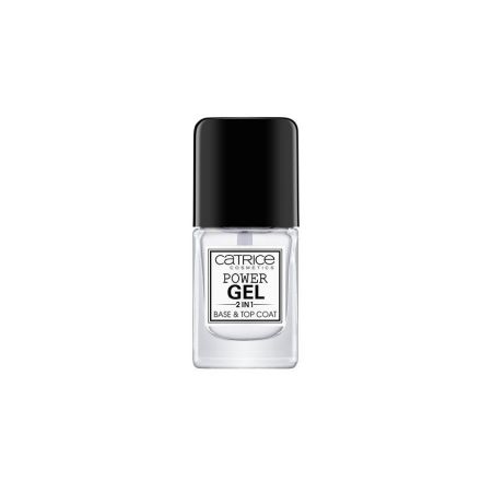 CATRICE POWER GEL 2IN1 BASE & TOP COAT Лак за нокти топ и база подхранващ, 10.5 мл.