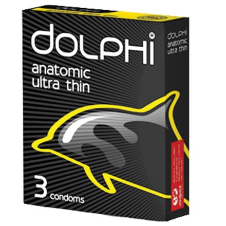 DOLPHI Презервативи anatomic ultra thin, 3 бр. 