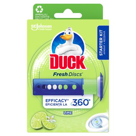 DUCK LIME Свежи гел дискове за тоалетна, 36 мл.
