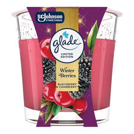 GLADE WINTER BERRIES Ароматна свещ, 112 гр.