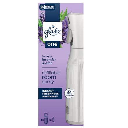 GLADE ONE REFILL SPRAY Спрей ароматизатор с пълнител лавандула и алое