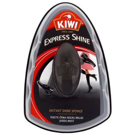 KIWI EXPRESS SHINE Силиконова гъба за обувки BLACK, 7 мл.