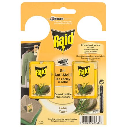 RAID Гел против молци CEDAR, 2 бр.