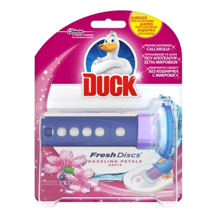 DUCK FRESH DISCS Гел ароматизатор за тоалетна чиния FLOWERS, 36 мл.