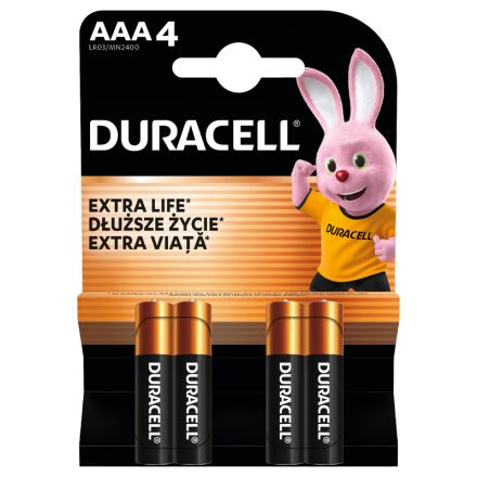 DURACELL Алкални батерии Basic AAA, 4 бр.