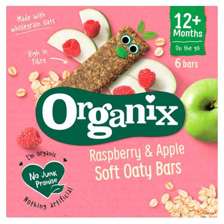 ORGANIX Овесен бар малина и ябълка, 6Х23гр.
