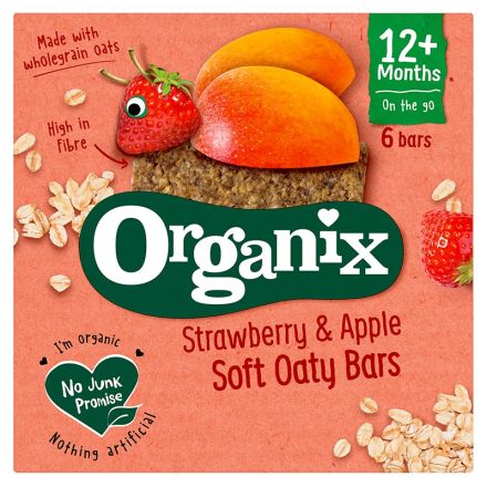ORGANIX Овесен бар ягода и ябълка, 6Х23гр.