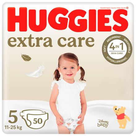 HUGGIES EXTRA CARE Пелени 5, 11-25хг., 50бр.