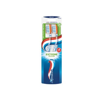 AQUAFRESH EXTREME CLEAN Четка за зъби 1+1