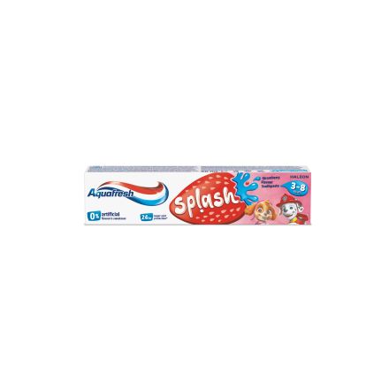 AQUAFRESH SPLASH STRAWBERRY Детска паста за зъби 3-8г, 50 мл.