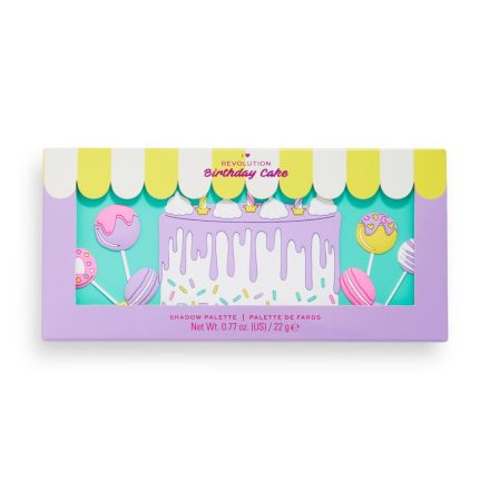 REVOLUTION I HEART TASTY BIRTHDAY Палитра сенки,18цв