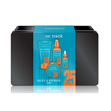 ON TRACK RESET Комплект измиващ гел за брада, крем за бръснене,спрей за тяло, масло за брада