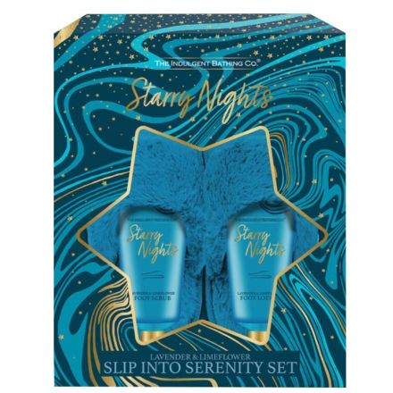 STARRY NIGHTS SLIP Комплект лосион за стъпала, скараб за стъпала, пантофи