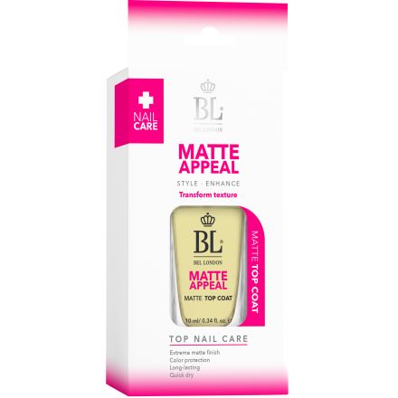 BEL LONDON MATTE APPEAL Топ лак матиращ, 1 бр.