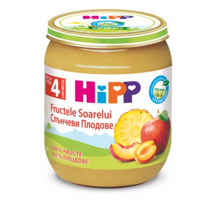 HIPP BIO Пюре Плодов десерт 4+месеца 4224 125 г