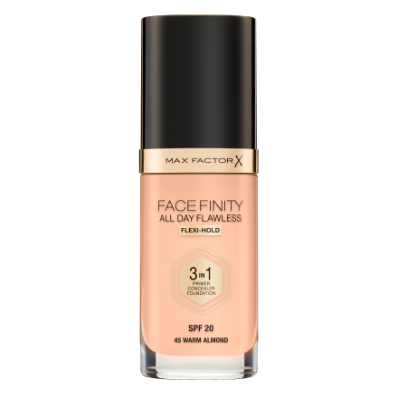 MAX FACTOR FACEFINITY 3IN1 Фон дьо тен 45, 30мл.
