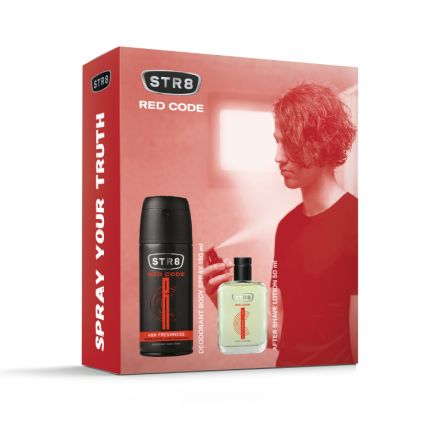 STR8 RED CODE Комплект лосион за след бръснене 50мл + део спрей 150мл