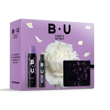 B.U FAIRY'S SECRET Комплект тоалетна вода 50мл + део спрей 150мл + несесер