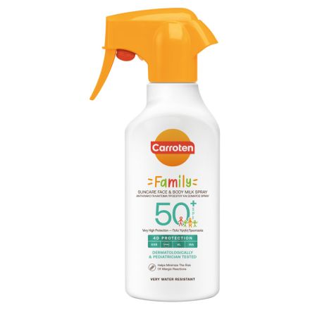 CARROTEN FAMILY Слънцезащитно мляко-спрей SPF50+, 270мл. 