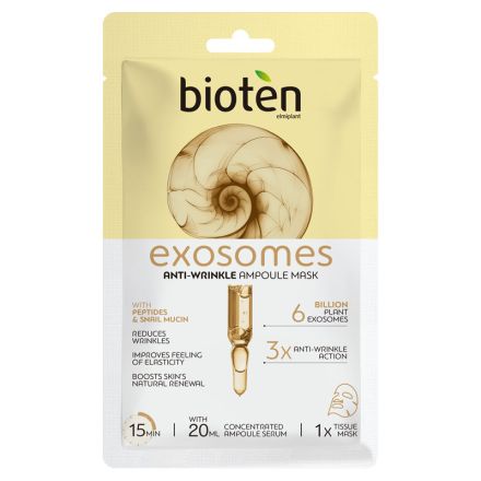 BIOTEN EXOSOMES Маска за лице с пептиди и охлюви, 1бр.