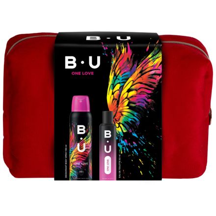 BU К-Т ONE LOVE EDT 50мл+ спрей 150мл.+несесер