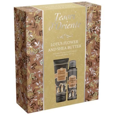 TESORI D`ORIENTE Lotus Flower Комплект Душ крем + Спрей дезодорант, 250 + 150 мл