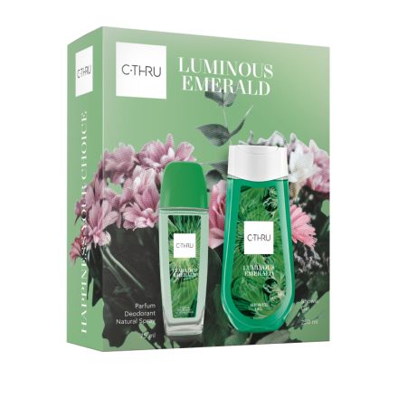 C-THRU LUMINOUS EMERALD Комплект натурален спрей 75мл + душ гел 250мл