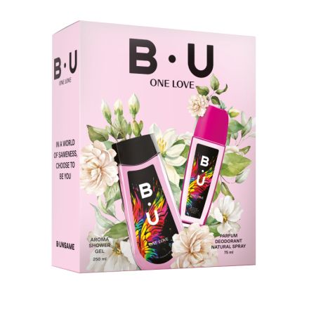 B.U ONE LOVE Комплект натурален спрей 75мл + душ гел 250мл