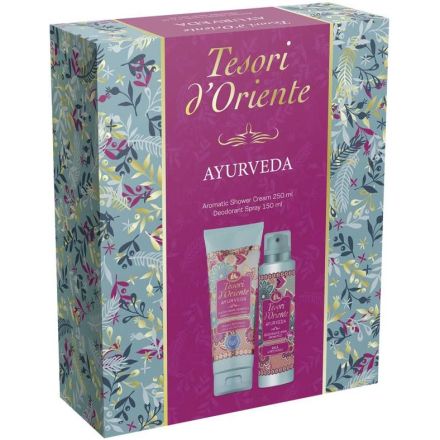 TESORI D'ORIENTE АЮРВЕДА Комплект душ-крем 250мл + део спрей 150мл 