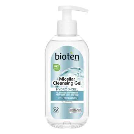 BIOTEN HYDRO XCELL Почистващ гел за лице, 200мл
