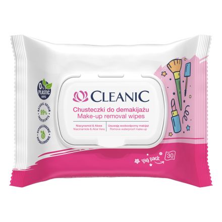 CLEANIC I LOVE MAKE-UP Козметични мокри кърпички, 30бр.